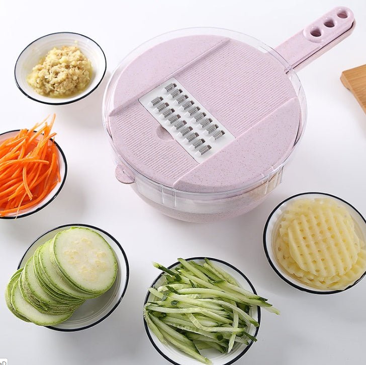 8 In 1 Mandoline Slicer Vegetable Slicer Potato Peeler Carrot Onion Grater With Strainer Vegetable Cutter Kitchen Accessories GoodsCorner