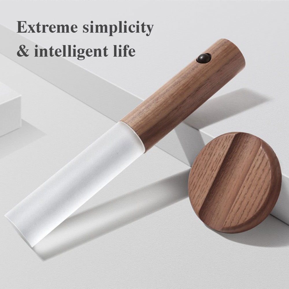 Auto LED USB Magnetic Wood Wireless Night Light Corridors Porch Lights PIR Motion Sensor Wall Light Cabinet Lamp GoodsCorner