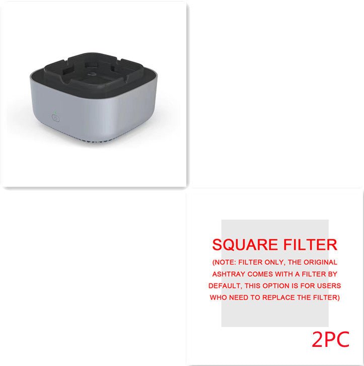 Smoke Removal Air Purification Ashtray Anion Purification Practical Automatic Purifier Ashtray Portable Gadgets For Car Ashtray GoodsCorner