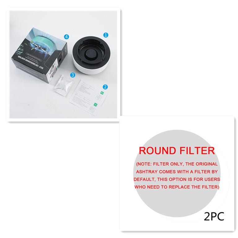 Smoke Removal Air Purification Ashtray Anion Purification Practical Automatic Purifier Ashtray Portable Gadgets For Car Ashtray GoodsCorner