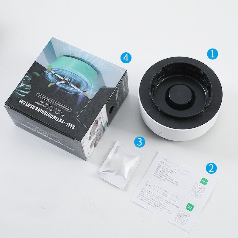 Smoke Removal Air Purification Ashtray Anion Purification Practical Automatic Purifier Ashtray Portable Gadgets For Car Ashtray GoodsCorner