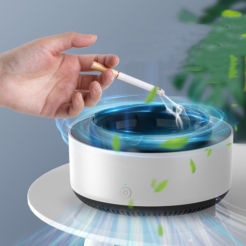 Smoke Removal Air Purification Ashtray Anion Purification Practical Automatic Purifier Ashtray Portable Gadgets For Car Ashtray GoodsCorner