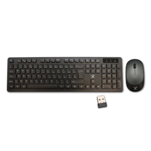 Wireless Keyboard & Mouse Combo Set – 2.4GHz USB - A Nano Receiver - Up to 2400 DPI - Full - Size Slim Design for PC & Laptop - White, Black GoodsCorner