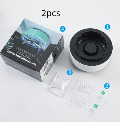 Smoke Removal Air Purification Ashtray Anion Purification Practical Automatic Purifier Ashtray Portable Gadgets For Car Ashtray GoodsCorner