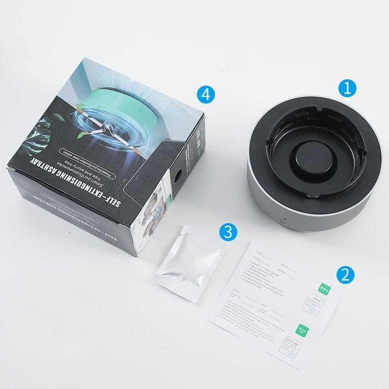 Smoke Removal Air Purification Ashtray Anion Purification Practical Automatic Purifier Ashtray Portable Gadgets For Car Ashtray GoodsCorner