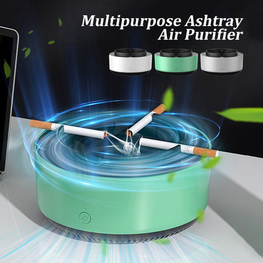 Smoke Removal Air Purification Ashtray Anion Purification Practical Automatic Purifier Ashtray Portable Gadgets For Car Ashtray GoodsCorner
